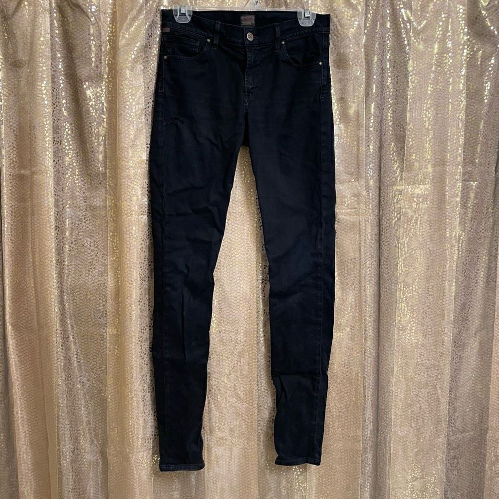 Citizens Of Humanity Blue Black Skinny Jeans, Size 27